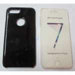 Capa Silicone Gel 360º para iPhone 7/8 Plus Black