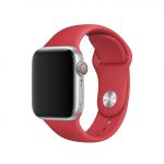 4-OK Bracelete Silicone para Apple Watch 42mm 44mm Red