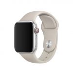 4-OK Bracelete Silicone para Apple Watch 38mm 40mm Cinzento Pedra