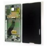 Display LCD + Touch Preto + Frame Prateada Samsung Galaxy Note 10 GH82-20818C SM-N970F