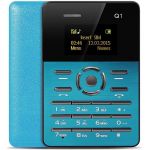 Mini Telemovel Bluetooth, Radio FM Azul - Q1-BLUE