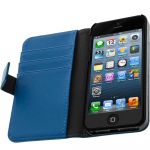 Avizar Capa Protectora Carteira iPhone 5 / 5S / Se Protecção Integral Azul - HCU-BOOK-COW-BLUE-IP5