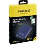 Powerbank Intenso XS5000 dk azul 5000 mAh + USB-A para Type-C - 7313525 DK BLUE
