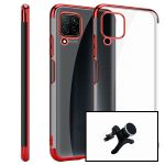 Kit Suporte Magnético Carro Reforçado + Capa Slimarmor Xiaomi Xiaomi Mi Note 10 Lite Vermelho
