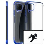 Kit Suporte Magnético Carro Reforçado + Capa Slimarmor Samsung Galaxy Galaxy A21s Azul