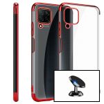 Kit Suporte Magnético Carro + Capa Slimarmor Xiaomi Xiaomi Mi Note 10 Lite Vermelho