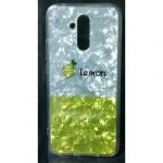 Capa Silicone Com Desenho Bling Glitter Huawei Mate 20 Lite Amarelo Limao