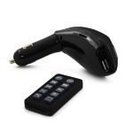 Avizar Kit Mão Livres Auto Bluetooth Carregador Isqueiro Porta usb Cartão Sd Preto - CARKIT-X6