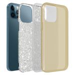 Avizar Capa iPhone 12 Pro Max Brilhante Removível Silicone Semirrígida Dourado - TPU-PAPAY-GD-12PM