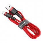 Baseus Cabo Cafule Durable Nylon Braided Wire usb / Lightning QC3.0 2.4A 0,5M Red (CALKLF-A09)
