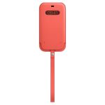 Apple Capa Leather MagSafe para iPhone 12 Pro Max Citrus Pink