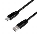 LOGILINK Cabo USB A Macho - USB C Macho 1m (Preto) - CU0157