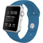 Pulseira Apple Watch Series 1 / 2 / 3 / 4 / 5 / 6 / Se (42 / 44 mm) Goma Blue - Apple Watch - OKPT15498