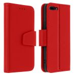 Avizar Capa iPhone 7 Plus / 8 Plus com Função de Carteira em Couro Premium Vermelho - FOLIO-PREM-RD-7L