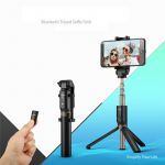 Selfie Stick Tripé com Comando Bluetooth 80cm