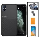 Capa Kit Magnetic Lux + Magentic Wallet Laranja + 5D Full Cover + Pelicula de Camera Traseira + Suporte Magnético L Safe Driving Huawei P40 Pro