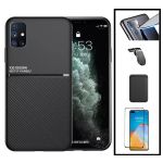 Capa Kit Magnetic Lux + Magentic Wallet Black + 5D Full Cover + Pelicula de Camera Traseira + Suporte Magnético L Safe Driving Huawei P40 Pro