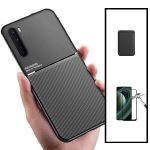 Capa Kit Magnetic Lux + Magentic Wallet Black + 5D Full Cover Oneplus Nord