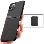 Capa Kit Magnetic Lux + Magentic Wallet Black iphone 11 Pro Max