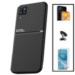 Capa Kit Magnetic Lux + 5D Full Cover + Suporte Magnético Carro Huawei P40 Lite