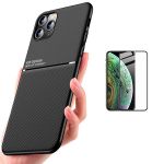 Capa Kit Magnetic Lux + 5D Full Cover iphone 11 Pro Max