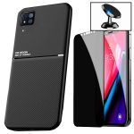 Capa Kit Magnetic Lux + Anti-spy 5D Full Cover + Suporte Magnético Carro Huawei P40 Lite