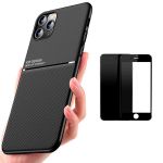 Capa Kit Magnetic Lux + Anti-spy 5D Full Cover iphone 11 Pro Max