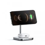 Satechi Aluminum 2 em 1 Magnetic Wireless Charging Stand