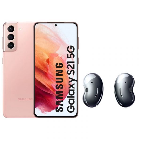 Samsung Galaxy S21 5g Dual Sim 8gb 128gb Pink Desbloqueado Galaxy Buds Live Black Kuantokusta