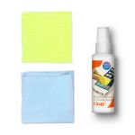 LinQ Kit de Limpeza Ecrã Spray 100ml + 2 Panos Microfibra Design de Bolso - SPRAY-LINQ