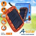 Powerbank A-solar Bolsa Transporte C/ Painel Solar e 2000MA