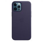 Apple Capa em pele com MagSafe para iPhone 12 Pro Max Purple