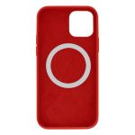 Avizar Capa iPhone 12/12 Pro Magsafe em Silicone Anti-traços- Red - BACK-MS-RD-IP12