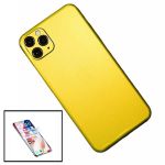 Kit Película Traseira Full-Edged SurfaceStickers + Película Hydrogel Full Cover Frente para iPhone 11 Pro Max - Gold
