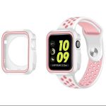 Kit Capa Military DoubleColor + Pulseira SportyStyle para Apple Watch Series SE 44mm White/Pink