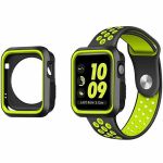 Kit Capa Military DoubleColor + Pulseira SportyStyle para Apple Watch Series SE 44mm Black/Green