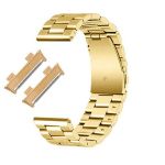 Pulseira Bracelete Aço Stainless Lux + Ferramenta para Oppo Watch 46mm Gold