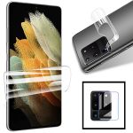 Kit Película Hidrogel Full Cover Verso + Frente + Camara para Samsung Galaxy S10