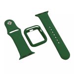KIT Capa Anti-Impacto + Bracelete Apple Watch Series 5 / 4 / 3 / 2 / 1 Verde Meia Noite 42mm