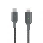 Belkin Cabo Smart LED USB-C para Lightning 1.2m Grey - CAA006BT04GR