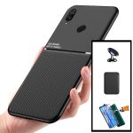 Kit Capa Magnetic Lux + Magentic Wallet Black + 5D Full Cover + Suporte Magnético Carro - Huawei P Smart Z