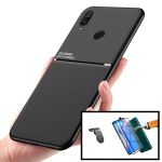 Kit Capa Magnetic Lux + 5D Full Cover + Suporte Magnético L Safe Driving - Huawei P Smart Z