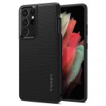 Spigen Capa para Samsung Galaxy S21 Ultra 5G Liquid Air Pen Edition Preto