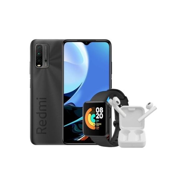 Xiaomi Redmi Note 9t Dual Sim 4gb128gb Black Mi Watch Lite Preto Earphones Basic 2 1832