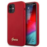 Guess Guhcp12slslmgre iphone 12 Mini 5,4 "vermelho / Red Hardcase Metal Logo Script - 3700740494639