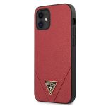 Guess Capa Traseira Saffiano iphone 12 Mini - Red - 3700740480250