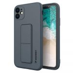 Capa Silicone Traseira Wozinsky Kickstand Case Flexible Cover a Stand iphone 12 Pro Max Navy Azul - 9111201940529