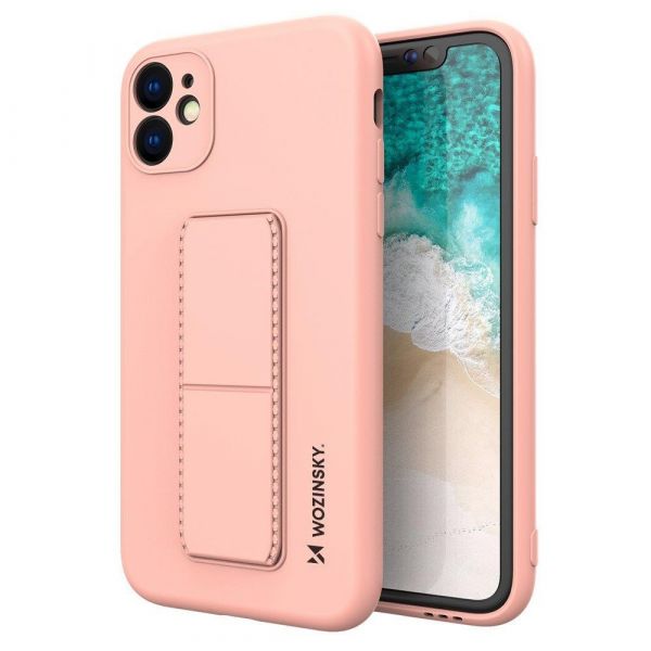 Capa Silicone Traseira Wozinsky Kickstand Case Flexible Cover A Stand Iphone 12 Mini Cor De Rosa 4154