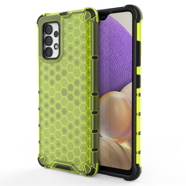 Capa Silicone Traseira Honeycomb Case Armor Cover Bumper Samsung Galaxy A32 4g Verde 4481