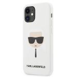 Karl Lagerfeld Capa Silicone Traseira Klhcp12sslkhwh iphone 12 Mini 5,4" Bialy/branco Hardcase Karl`s Head - 3700740482773